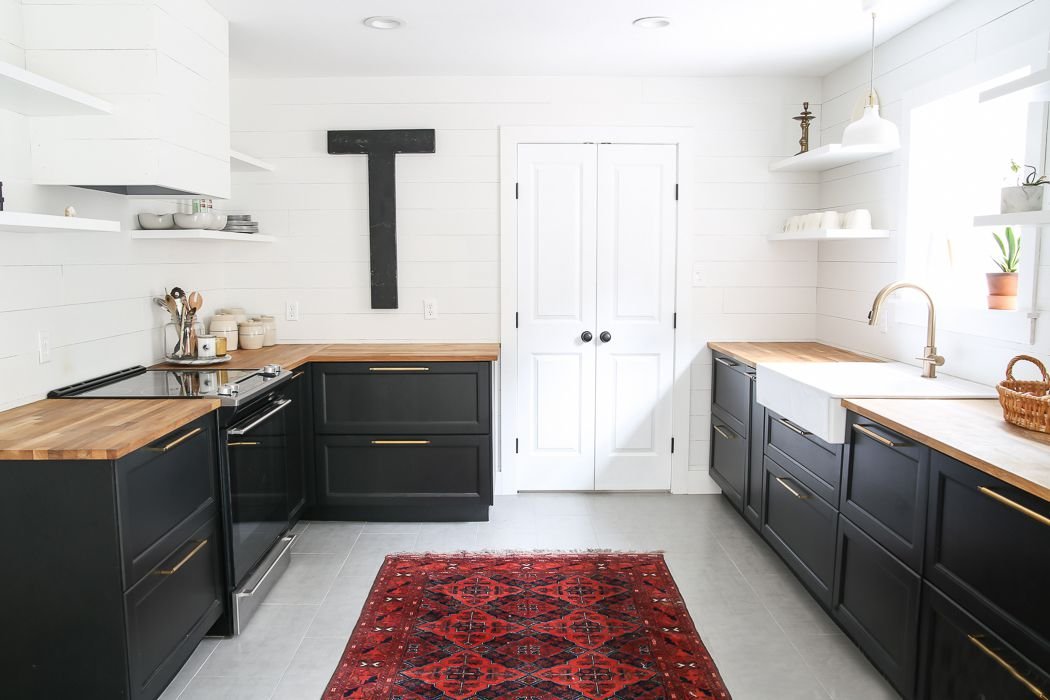 Απλή boho shiplap κουζίνα
