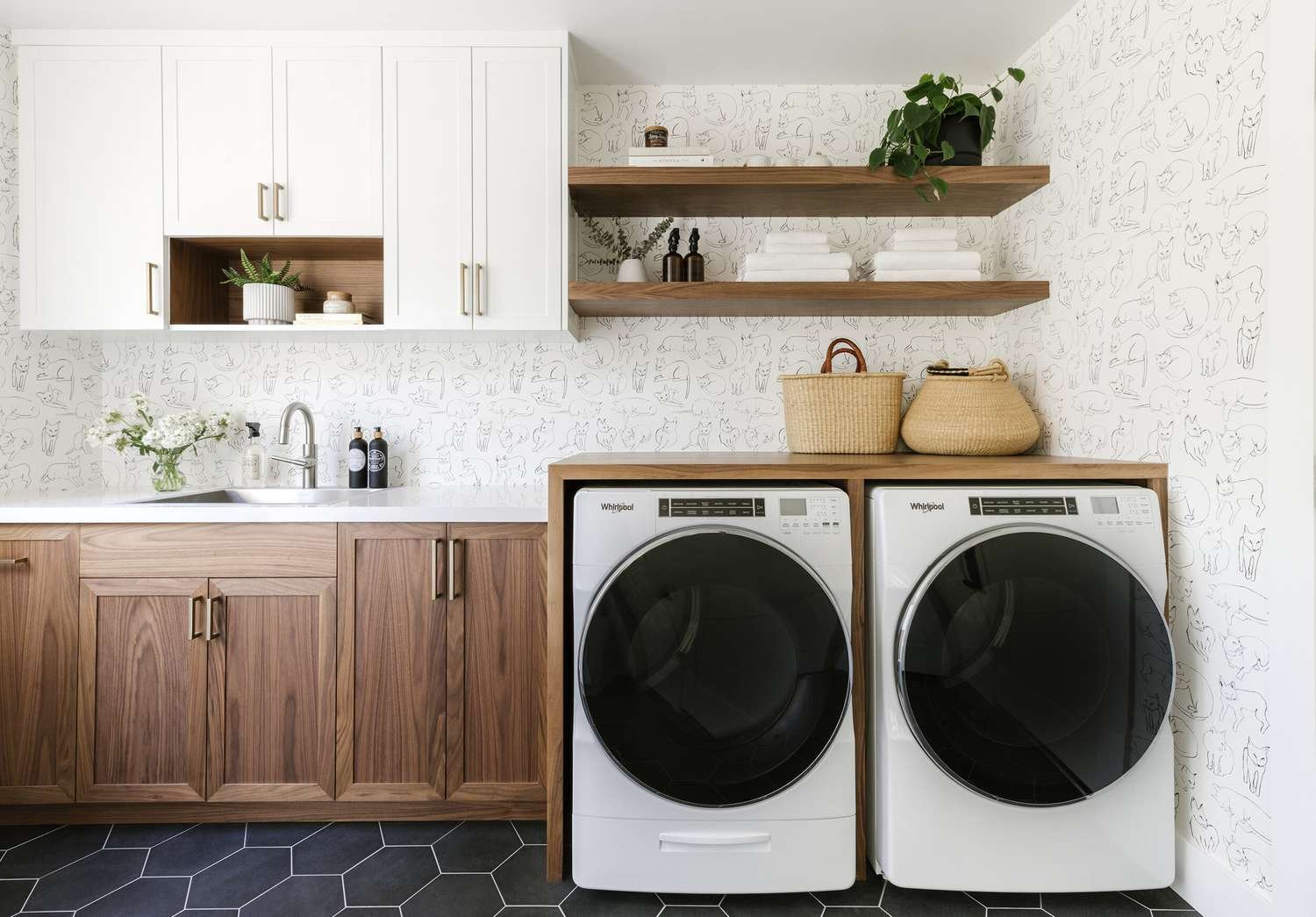 midcentury modern laundry room ideas