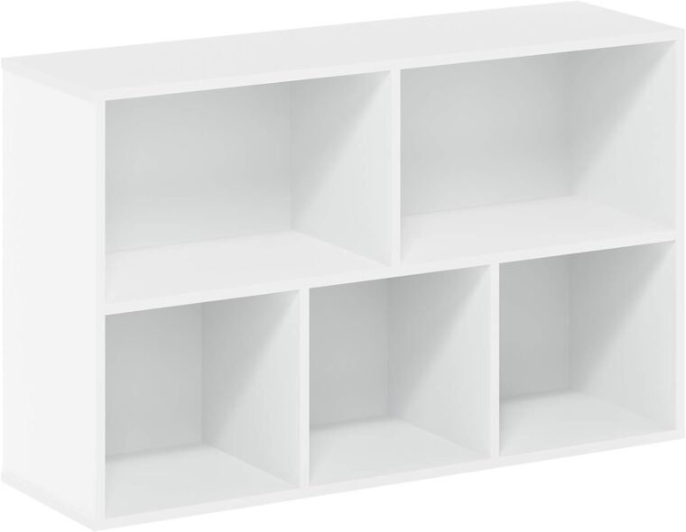 Βιβλιοθήκη Furinno Luder / Βιβλίο / Αποθήκευση , 5-Cube, Λευκό - Image 4