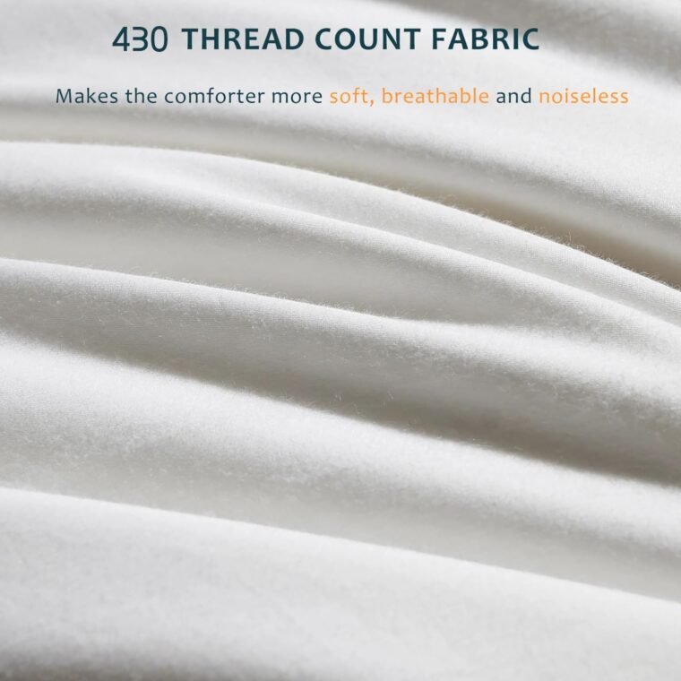 Hungarian Goose Down Comforter King Size - 800 Fill Power Πάπλωμα για όλες τις εποχές - Ελαφρύ & αφράτο, μέτρια ζεστασιά - King 90 x 106 - Image 6