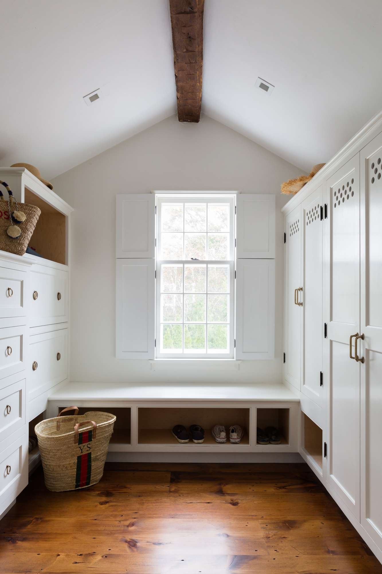 cottage πάγκος mudroom