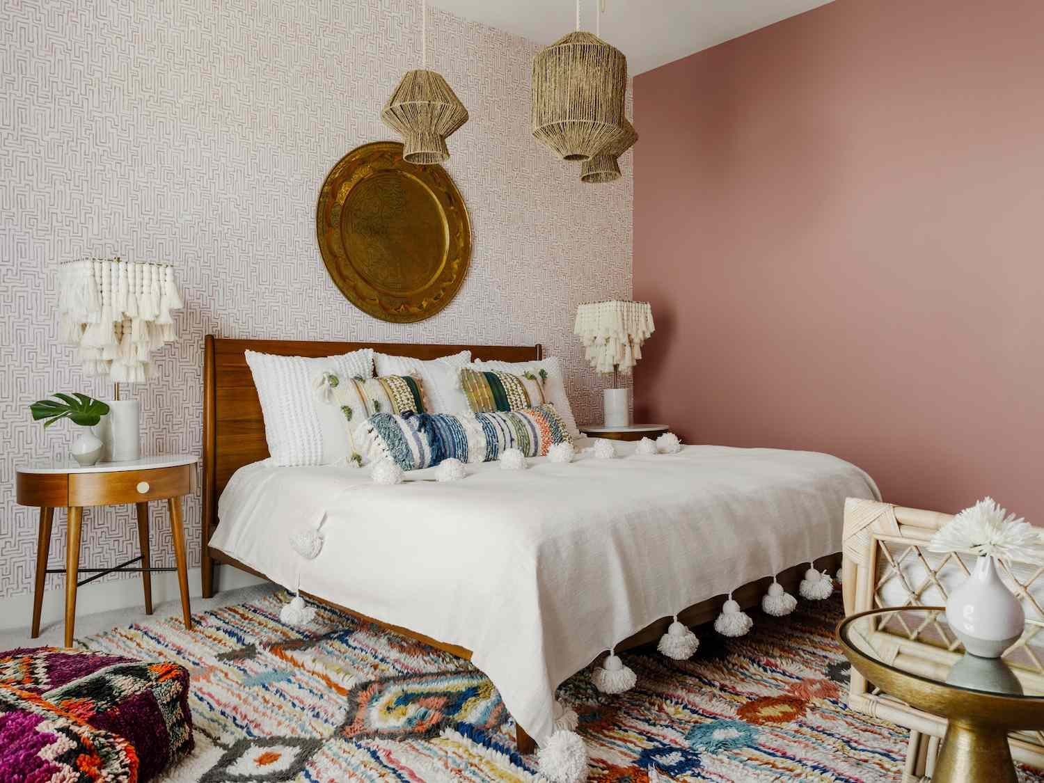 moroccan midcentury modern bedroom