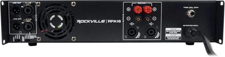 Rockville RPA14 10000W Peak / 3000W RMS Ενισχυτής ισχύος 2 καναλιών, δυνατότητα τοποθέτησης σε rack - Ιδανικό για ζωντανό ήχο, επαγγελματικό ήχο, DJs - Image 4