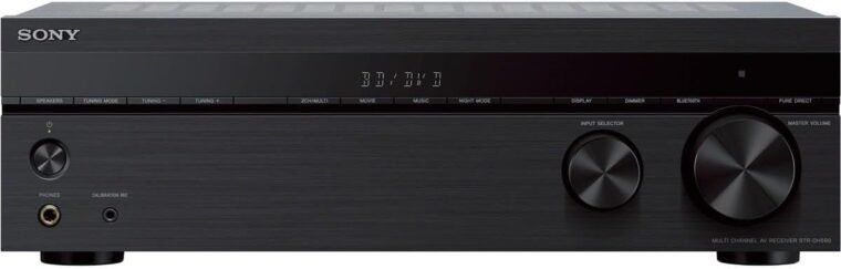 Sony STRDH590 Δέκτης οικιακού κινηματογράφου Surround 5.2 καναλιών: Δέκτης AV 4K HDR με Bluetooth, Μαύρο - Image 2