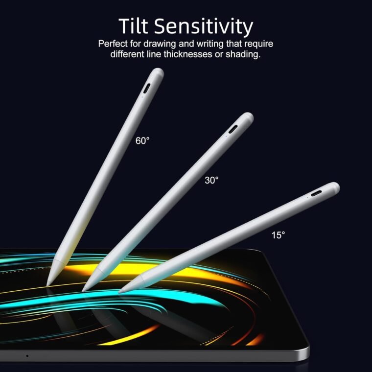 Στυλό για iPad 9ης και 10ης γενιάς-2X Fast Charge Active Pencil Συμβατό με 2018-2024 Apple iPad Pro 11"/12,9"/M4, iPad Air 3/4/5/M2, iPad 6-10, iPad Mini 5/6 Gen- Λευκό - Image 7