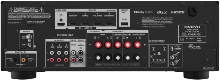 Onkyo TX-SR3100 5.2-Channel AV Receiver - Dolby Atmos, Dolby Height Virtualizer, Dolby Vision και άλλα - Image 3