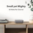 WiiM Amp: Multiroom Streaming Amplifier | Συμβατό με AirPlay, Google Cast, Alexa | HDMI, Φωνητικός έλεγχος | Ροή από Spotify, Amazon Music, Tidal & Περισσότερα | Space Grey - Image 3