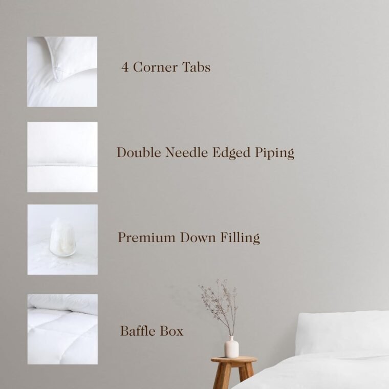 λευκά είδη delight Highland Feather® - Hungarian Goose Down Comforter Πάπλωμα ένθετο King Size - 850 Fill Power - Image 3