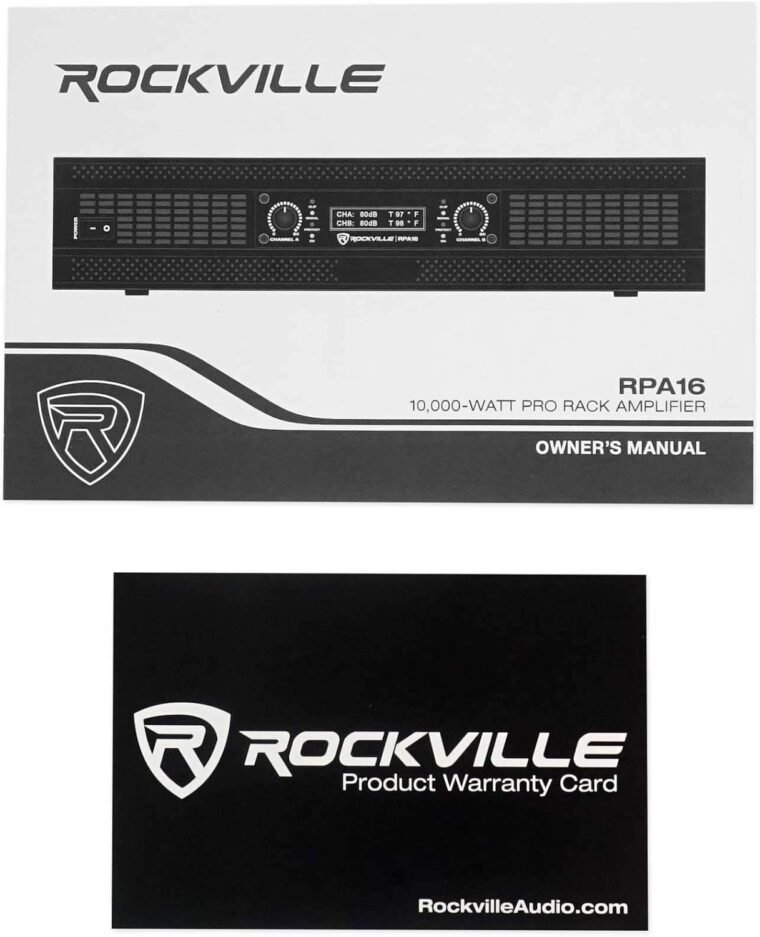 Rockville RPA14 10000W Peak / 3000W RMS Ενισχυτής ισχύος 2 καναλιών, δυνατότητα τοποθέτησης σε rack - Ιδανικό για ζωντανό ήχο, επαγγελματικό ήχο, DJs - Image 6