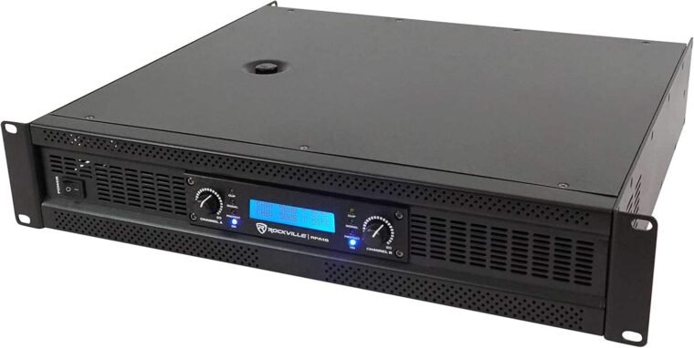 Rockville RPA14 10000W Peak / 3000W RMS Ενισχυτής ισχύος 2 καναλιών, δυνατότητα τοποθέτησης σε rack - Ιδανικό για ζωντανό ήχο, επαγγελματικό ήχο, DJs - Image 2