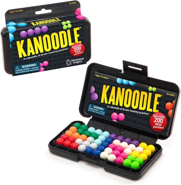 Educational Insights Kanoodle 3D Brain Teaser Puzzle για Ηλικίες 7+ Παιχνίδια εγκεφάλου για παιδιά και ενήλικες, Παιχνίδια ταξιδιού