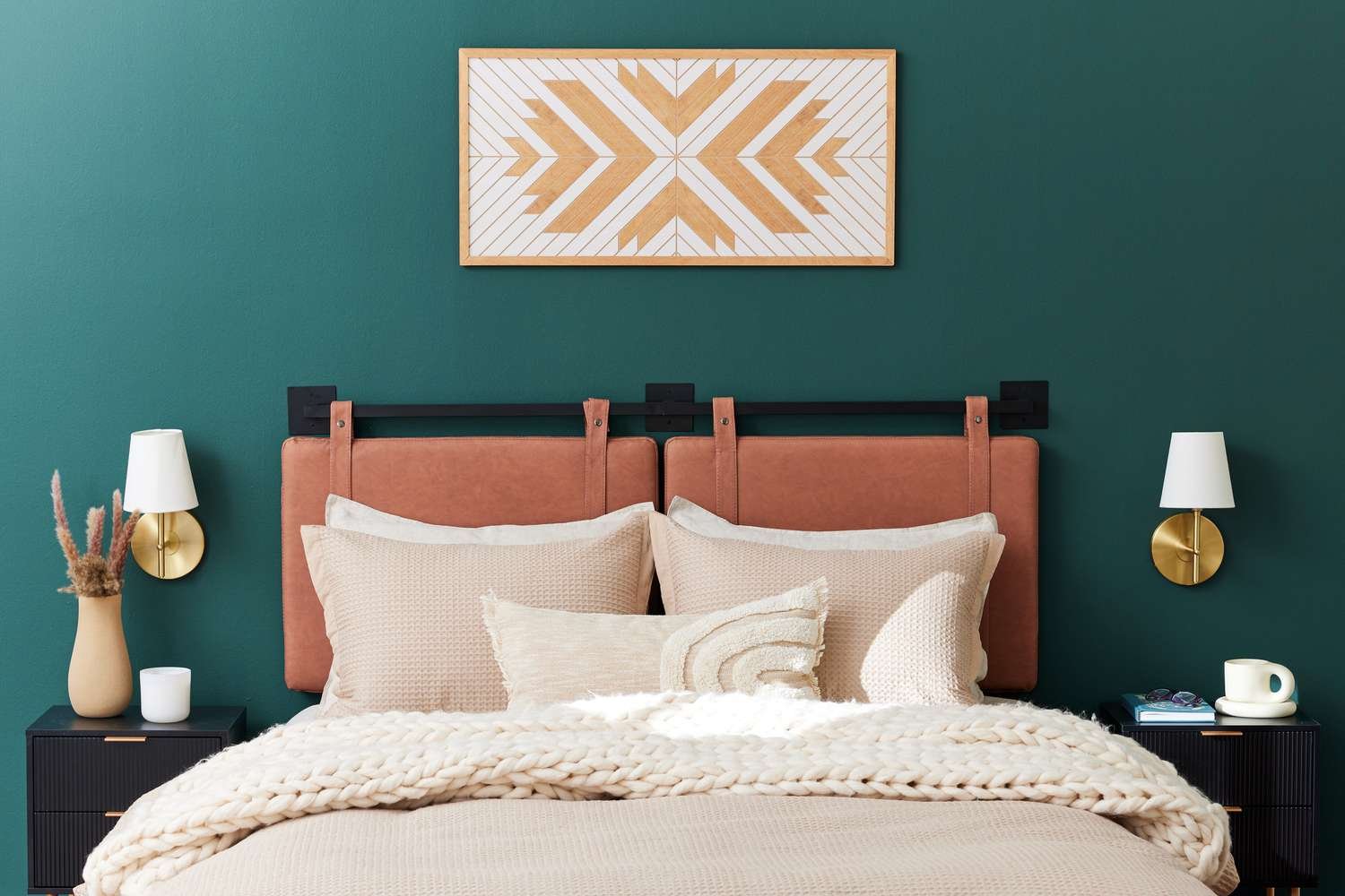 DIY chevron wall art