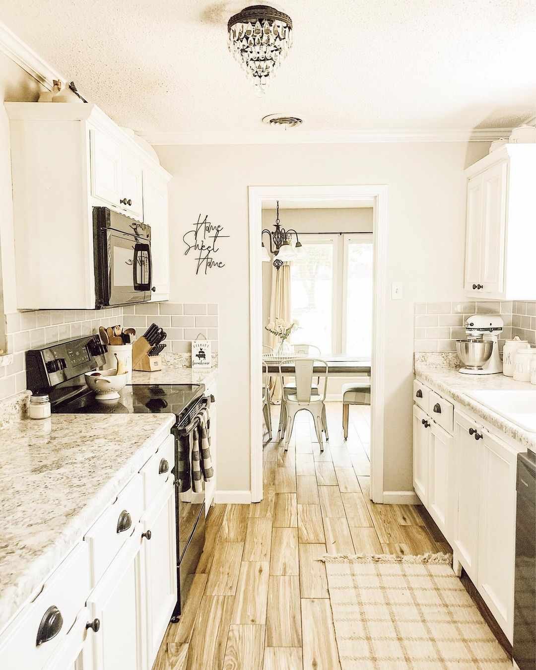 neutral galley kitchen