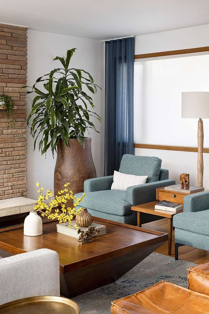 midcentury modern living room side table ideas
