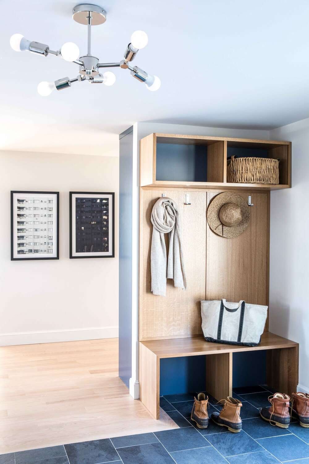 μίνι ιδέες αποθήκευσης mudroom