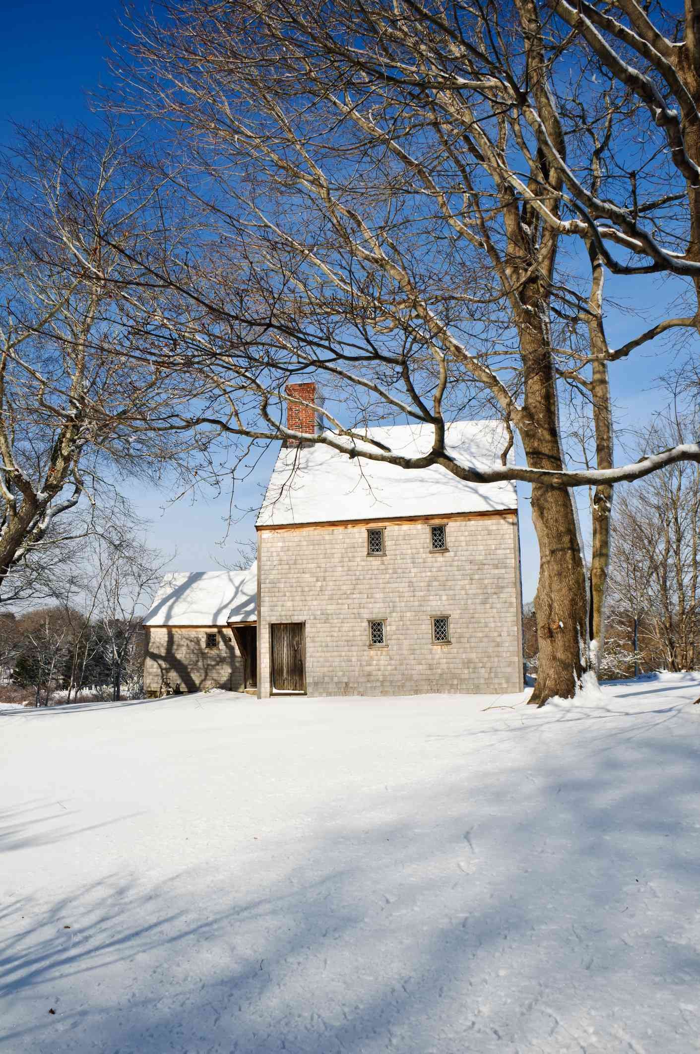 Σπίτι σε στυλ Saltbox Hoxie House Museum