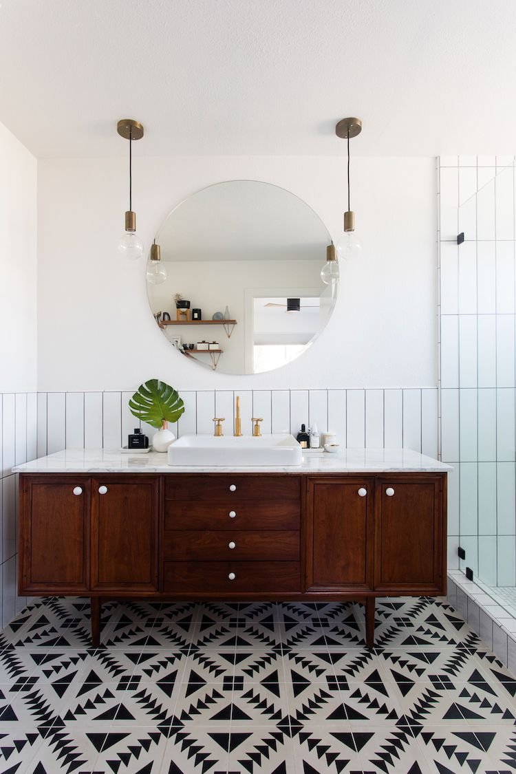midcentury modern bathroom vanity ideas