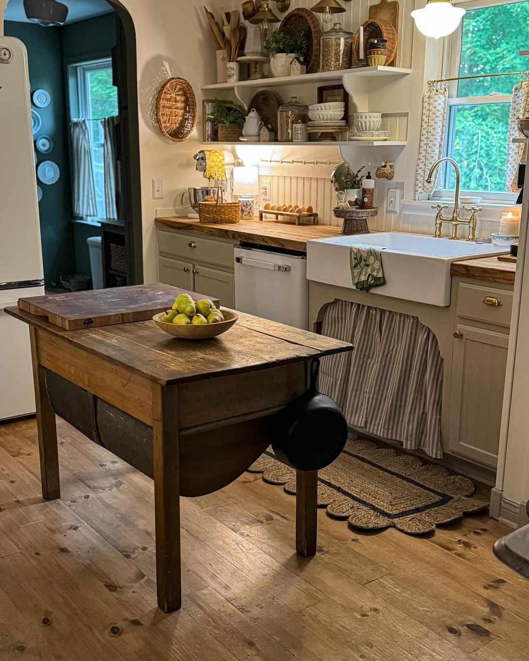 sage green cabinets