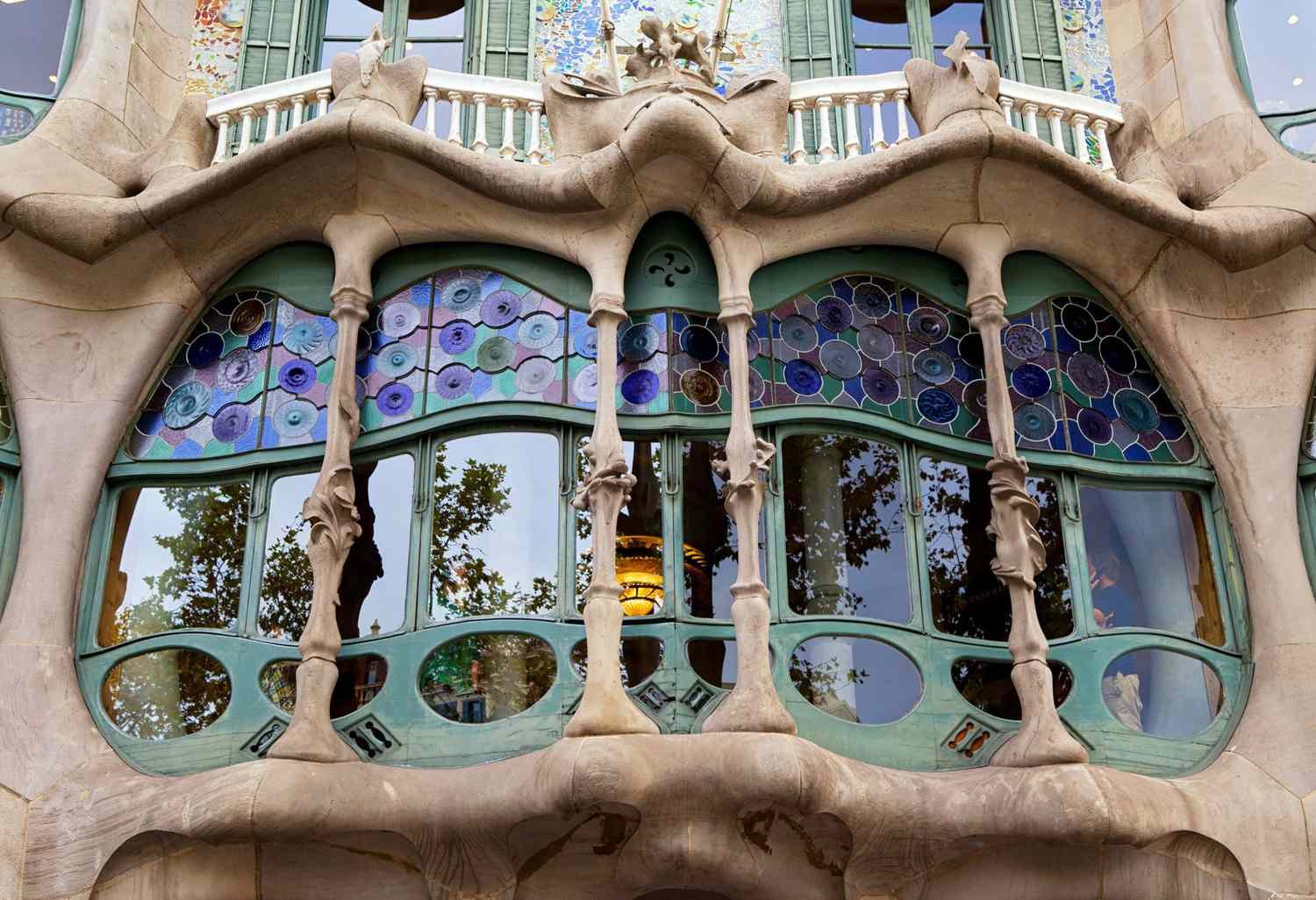Antoni Gaudi designed Casa Batllo in Barcelona, Spain
