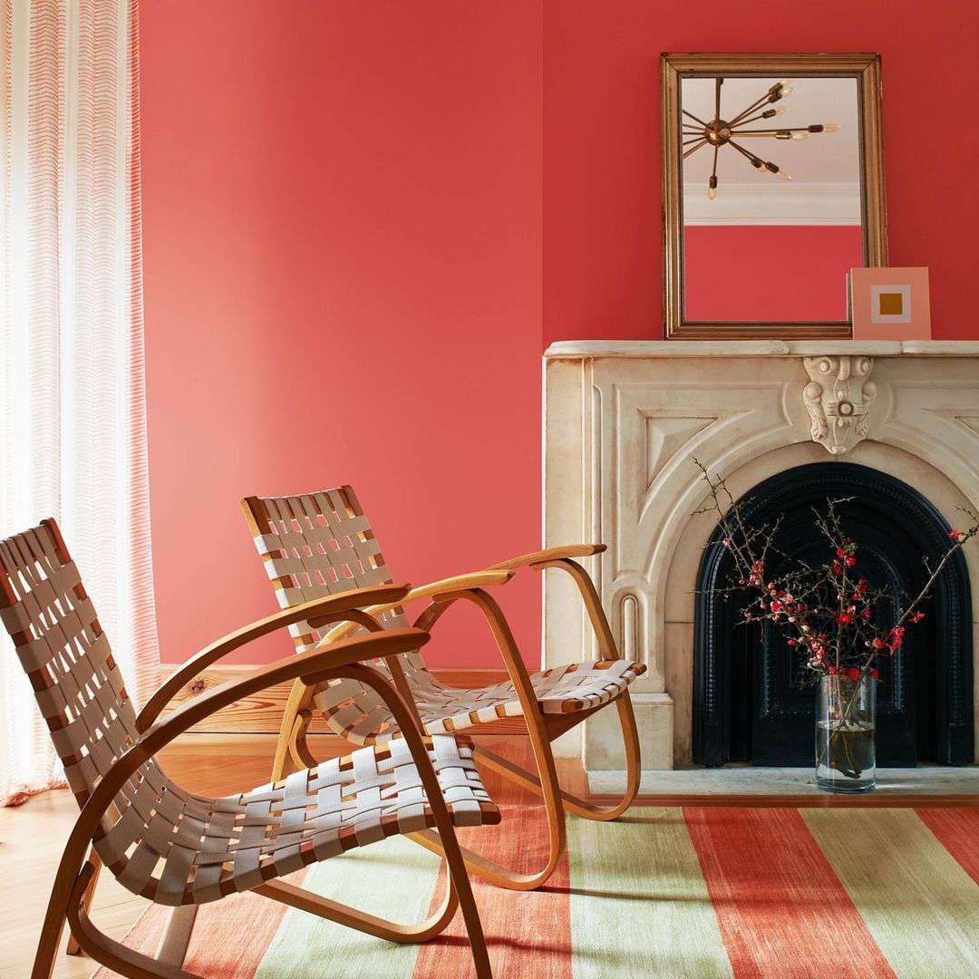 Pinky coral paint color.