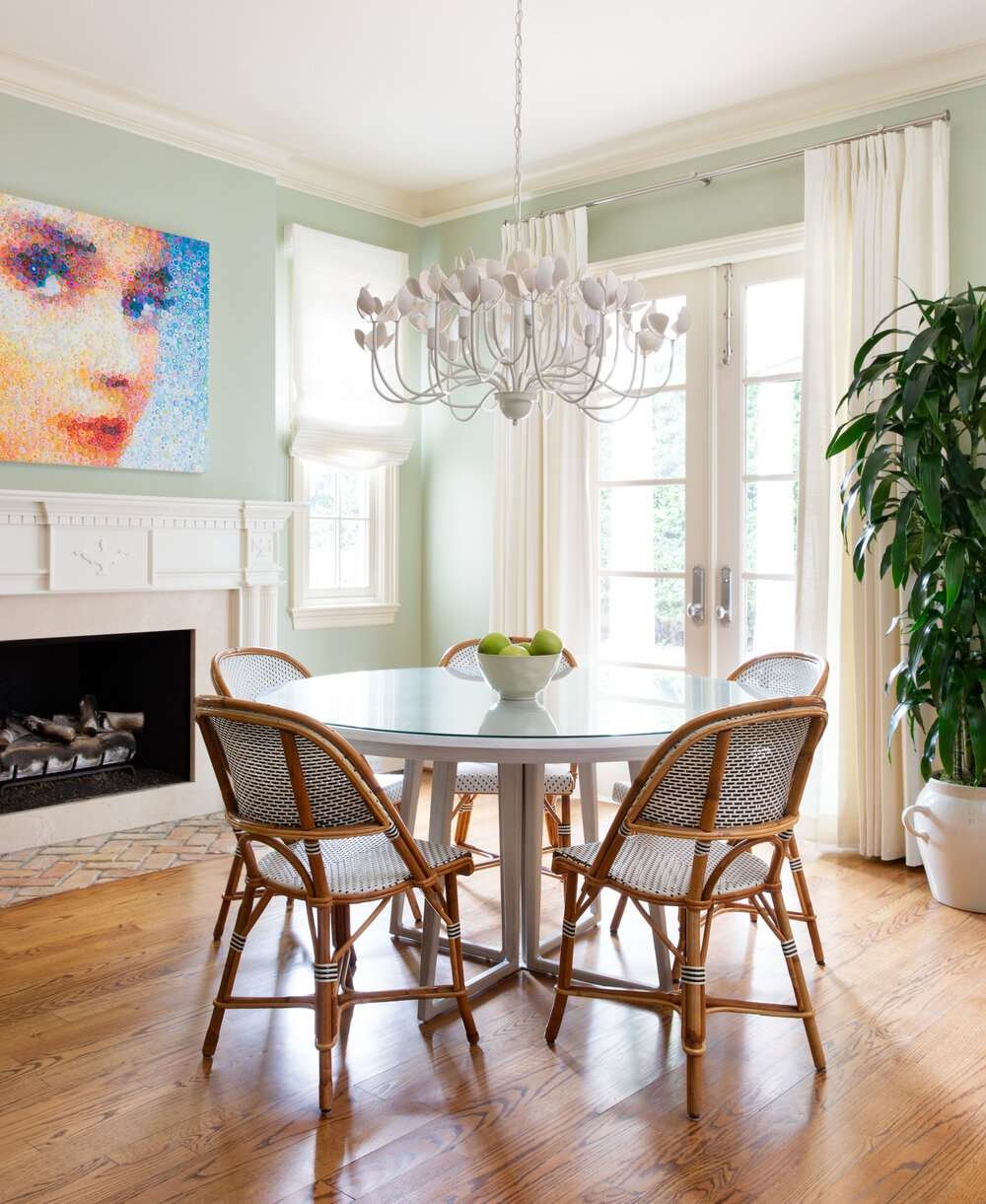 dining room fireplace ideas