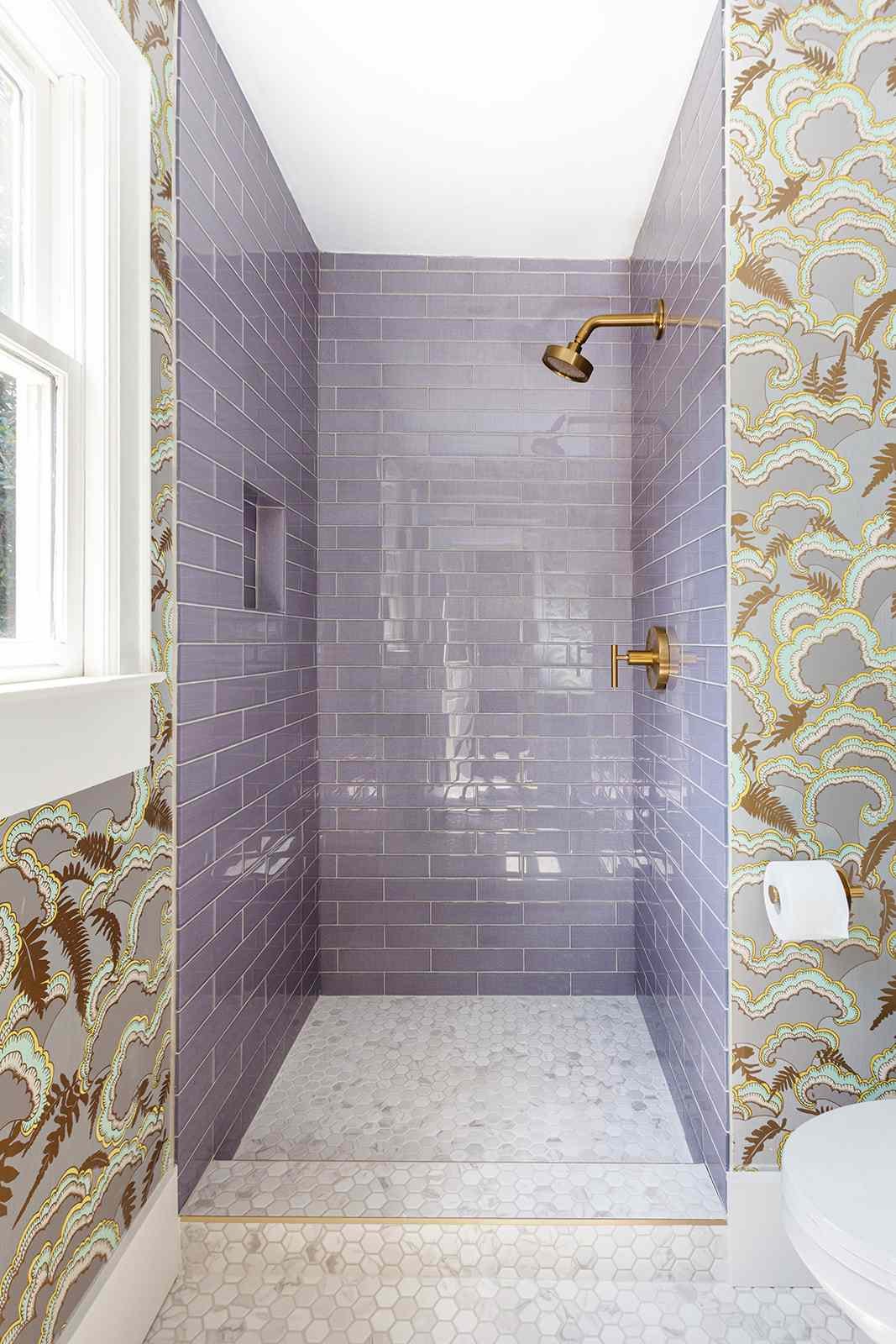 lavender bathroom tile ideas