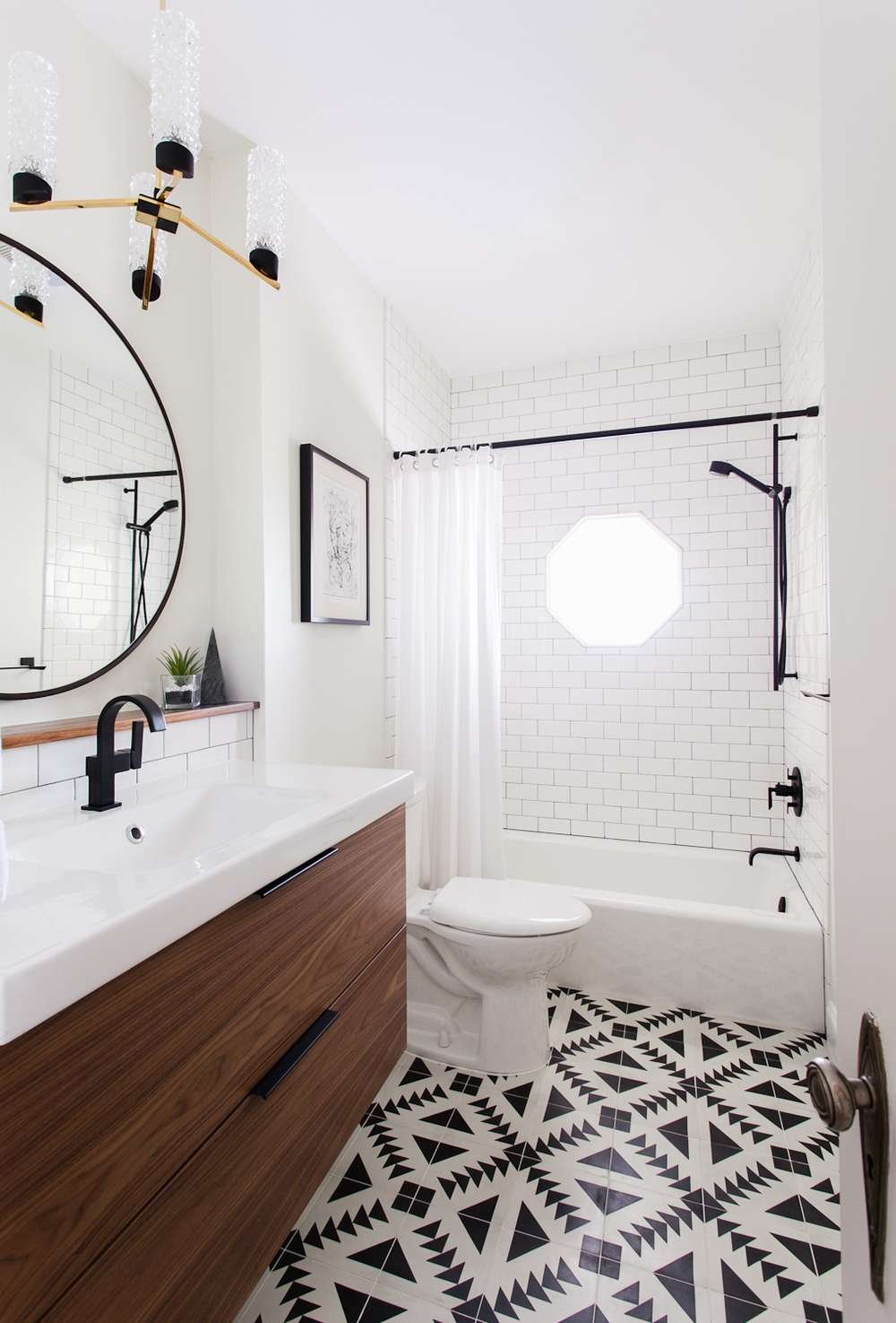 bold bathroom floor tile ideas