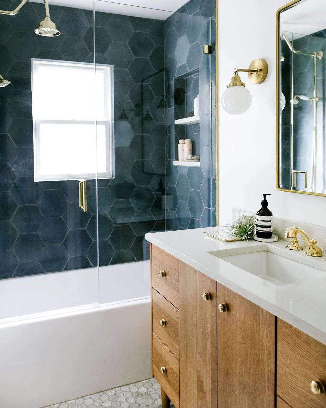 hexagon tile bathroom ideas