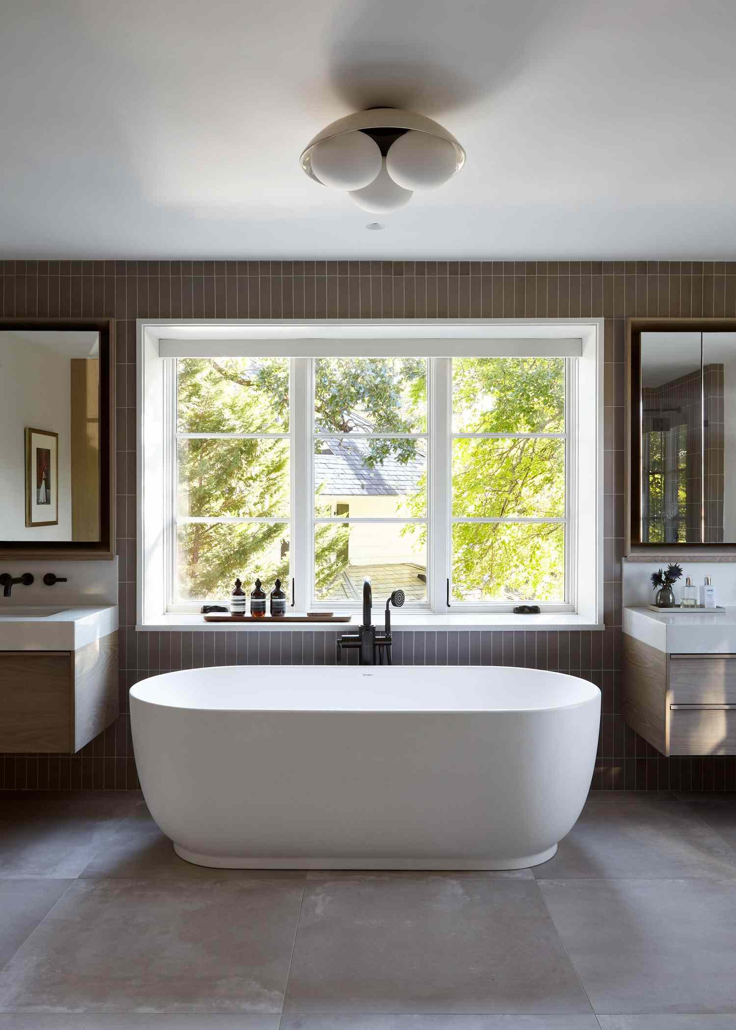earth tone bathroom tile ideas