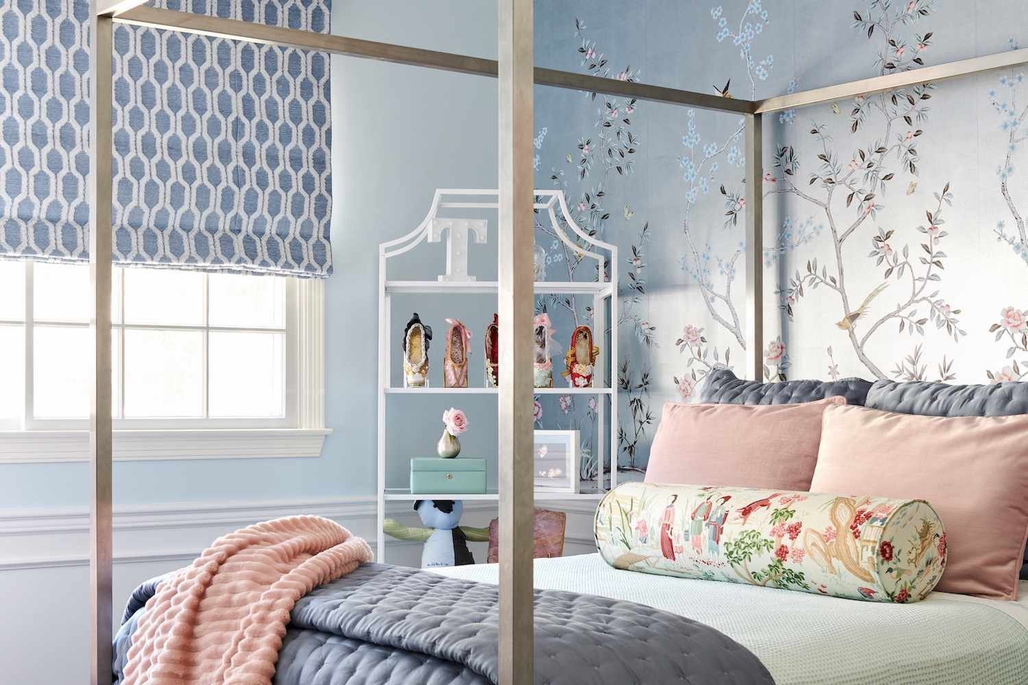 silver canopy bed ideas