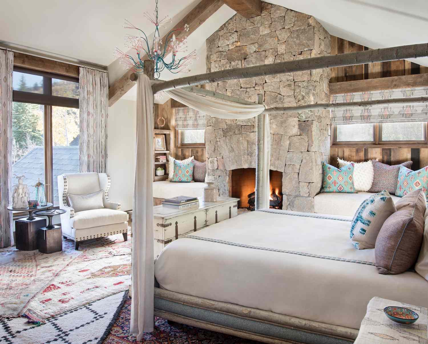 rustic canopy bed ideas