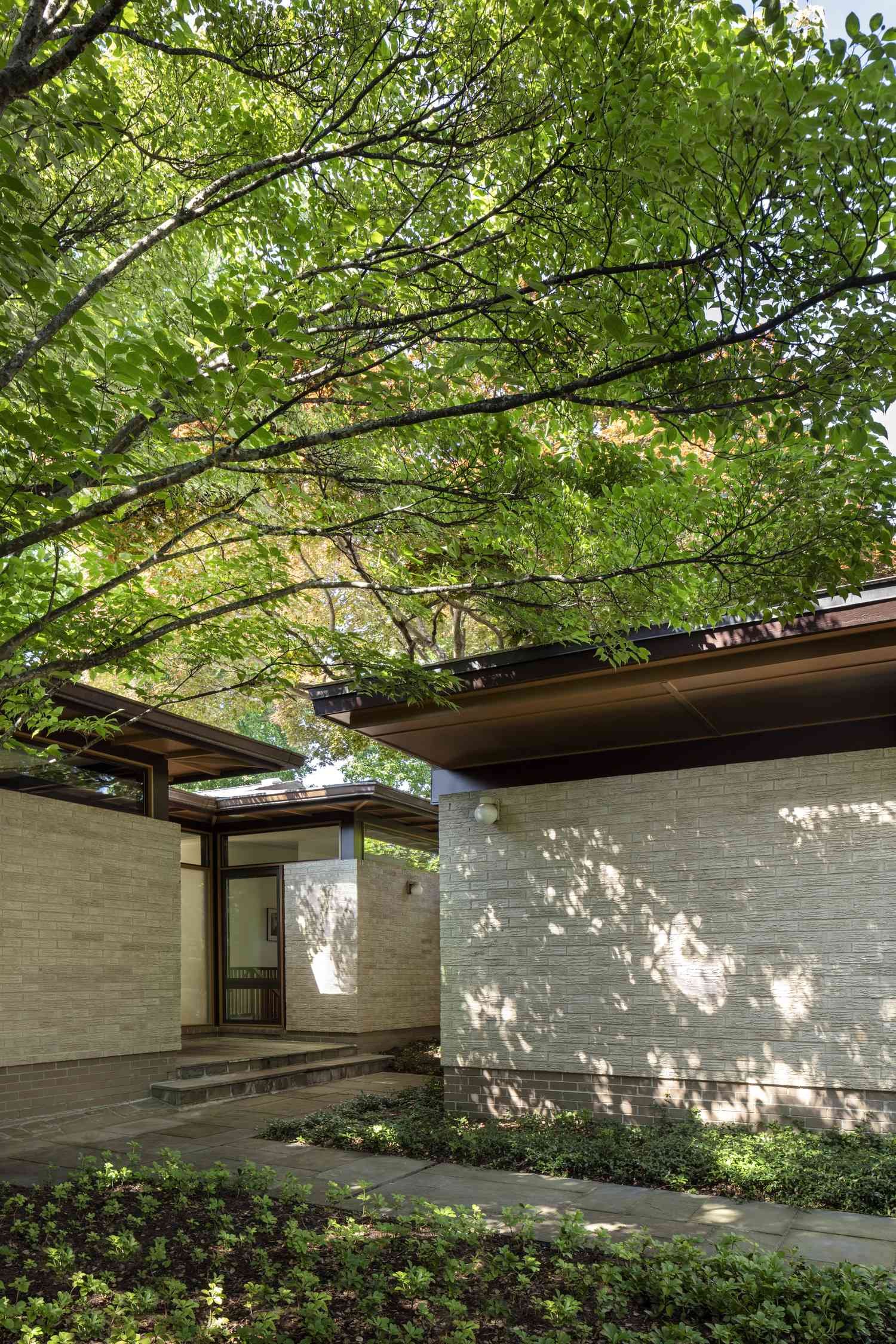 multi-volume mid-century home