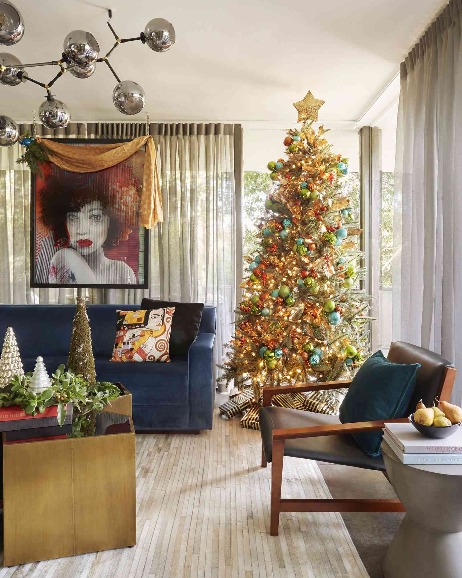 midcentury modern christmas decor