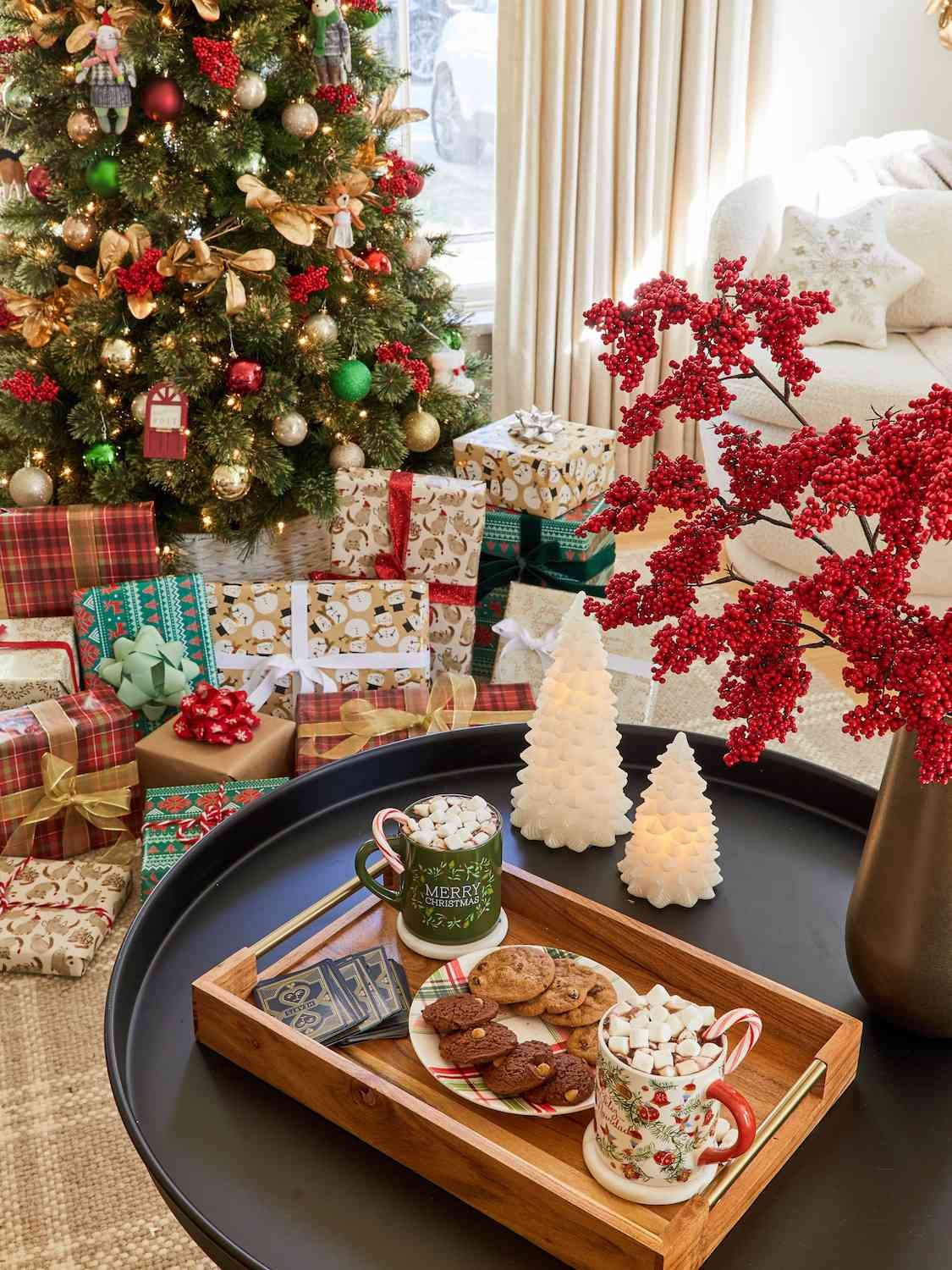 christmas coffee table decorations