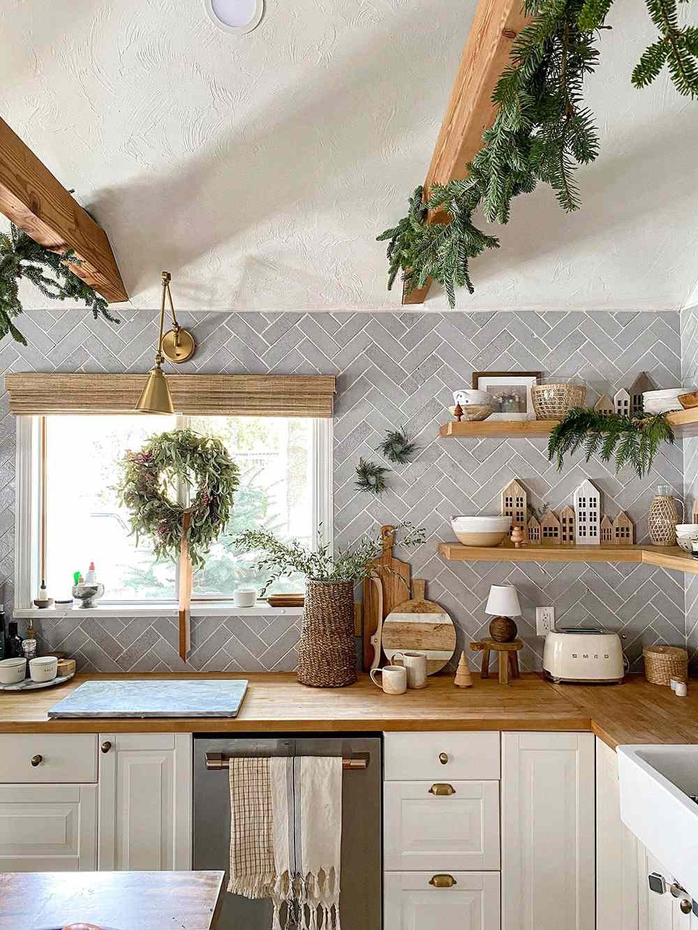 christmas decorations ceiling beams