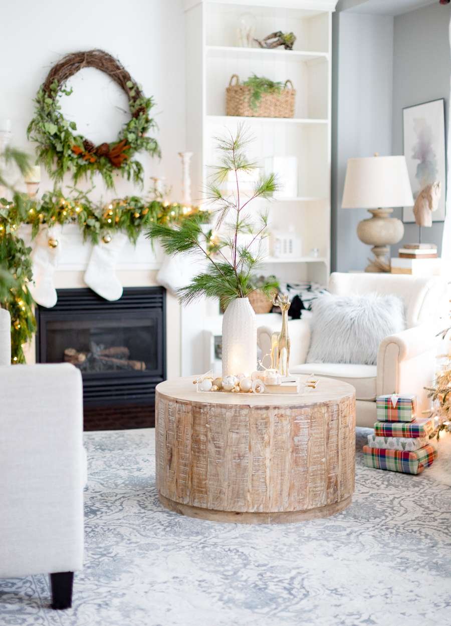 christmas decor ideas coffee table