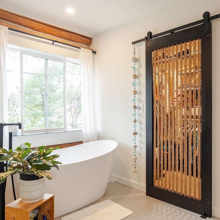 rope covering closet door