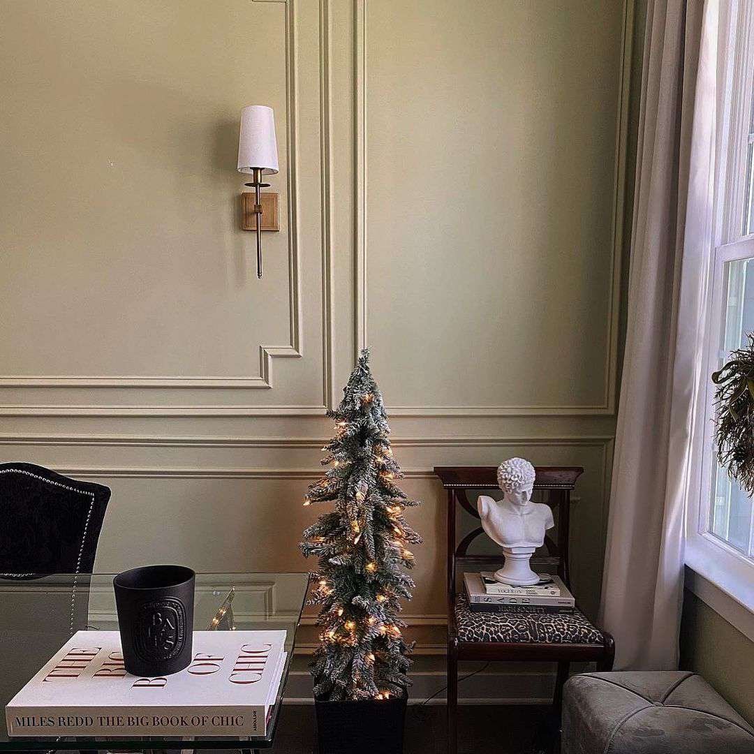 mini home office christmas tree