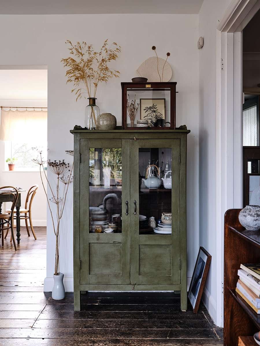 cottage kitchen china cabinet