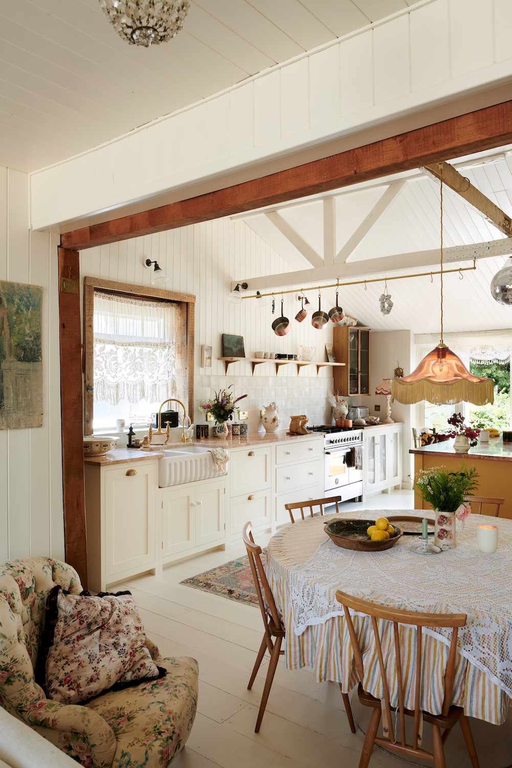 romantic cottage kitchen