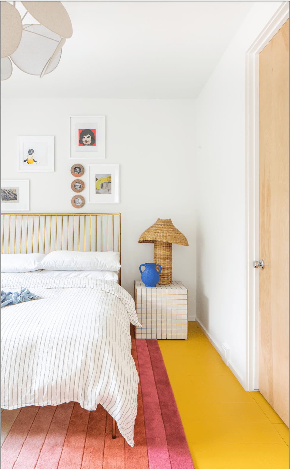 painted floor in kid's room