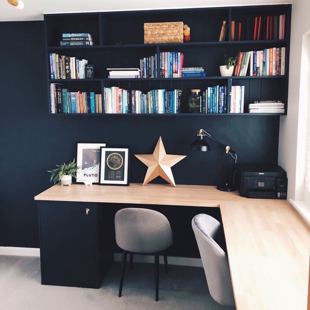 painted hanging shelves