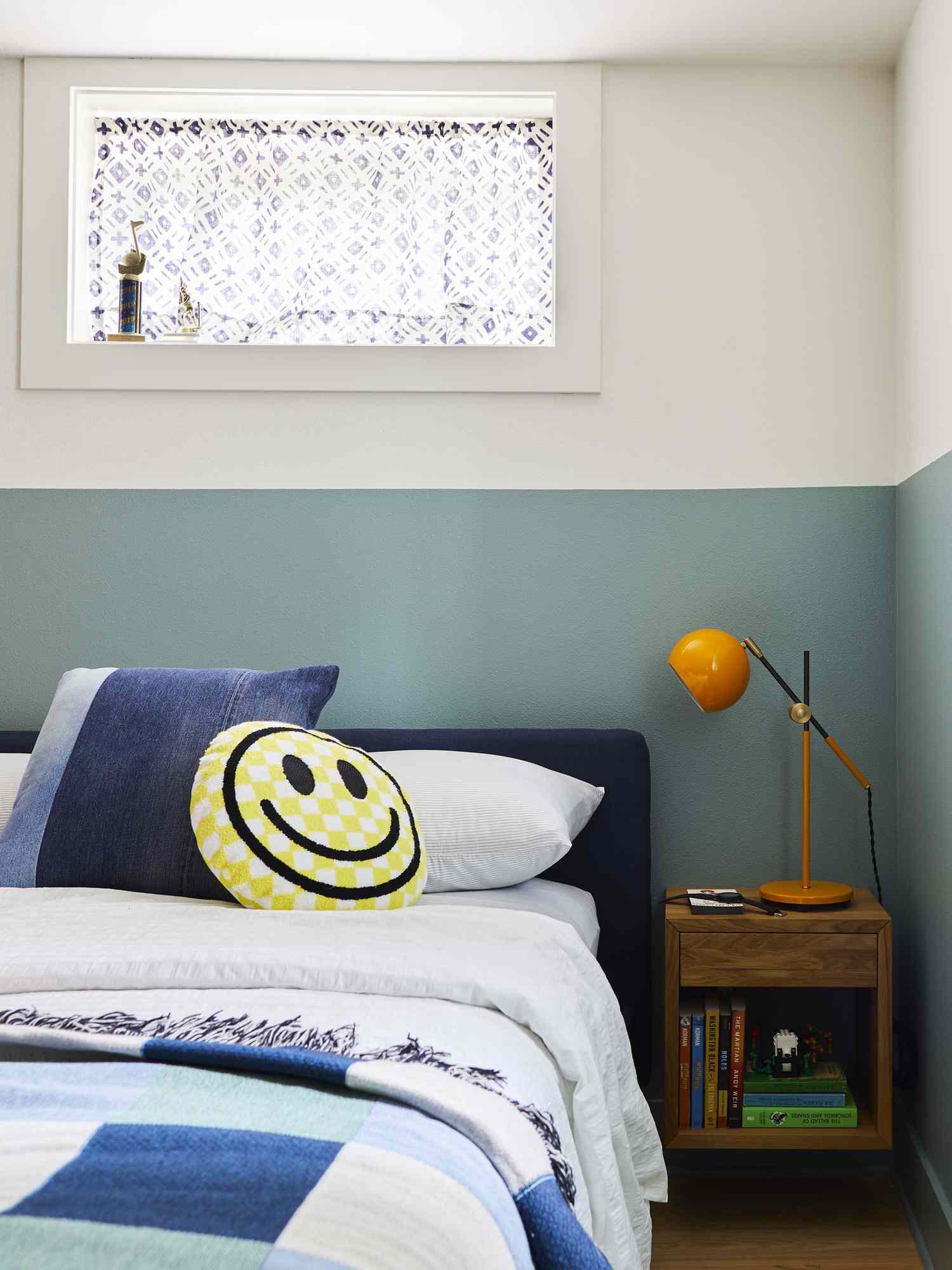 teal teen's room