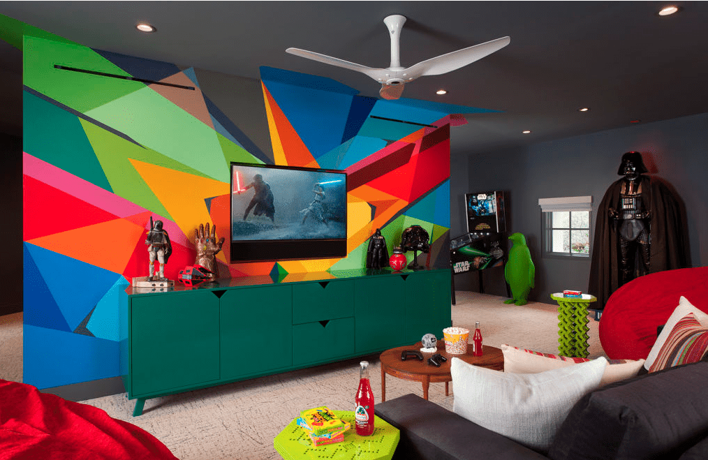 bright kid's play room